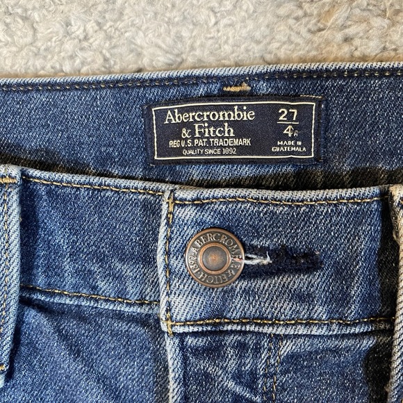 Abercrombie & Fitch Jeans‎ Womens 4R/27 Flare High Rise Denim Stretch Boho Artsy - Picture 2 of 16